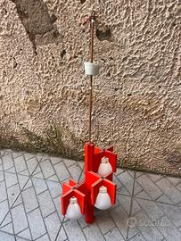 Lampadario e lampade Space Age anni 70 vintage