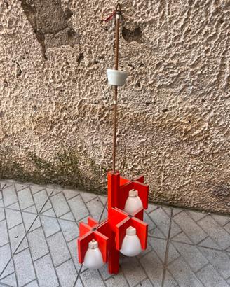 Lampadario e lampade Space Age anni 70 vintage