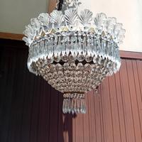 LAMPADARIO PLAFONIERA IMPERO ANNI 50 RESTAURATO 