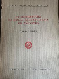 la letteratura di Roma repubblicana ed augustea
