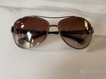 Occhiali da sole Ray-Ban aviator marrone sfumato
