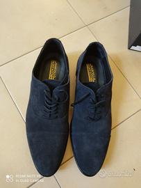 Scarpa classica in camoscio colore blu numero 43