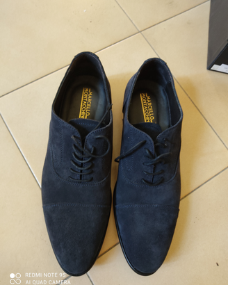 Scarpa classica in camoscio colore blu numero 43