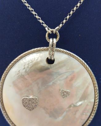 collana in argento e madreperla 
