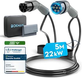 Cavo Ricarica Auto Tipo 2 22k