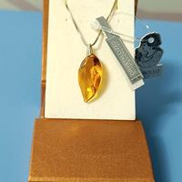 Collana in argento con ciondolo Swarovski