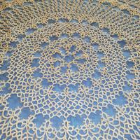 Tovaglia rotonda chiacchierino con nodi a Navetta