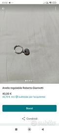 Anello regolabile Roberto Giannotti