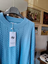 Pullover Nuovo donna Hybrid azzurro L-XL