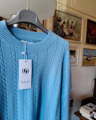 Pullover Nuovo donna Hybrid azzurro L-XL