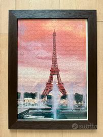 Puzzle quadro incorniciato con Tour Eiffel