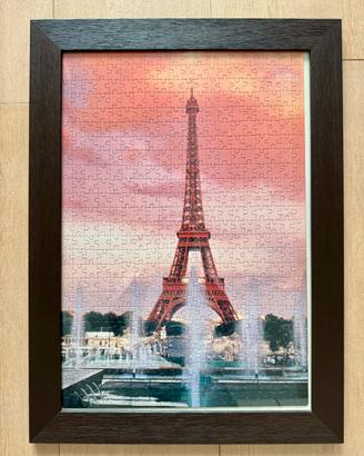 Puzzle quadro incorniciato con Tour Eiffel