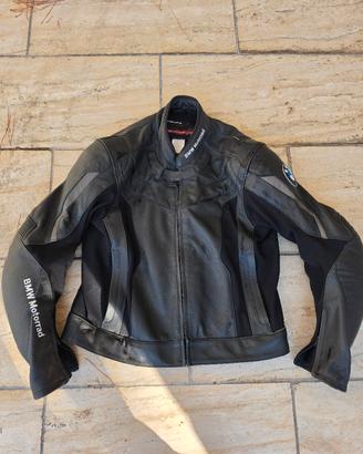 Giacca in pelle moto race BMW tg.56