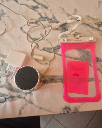 Cassa Bluetooth e custodia impermeabile 