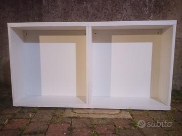 Ikea Besta bianco 60x20x64 - 2 pz fissati assieme