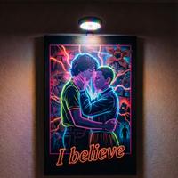 Quadro Stranger Things Illuminabile 60x40