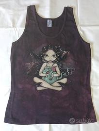 Canotta donna fantasy/gothic/fata/drago