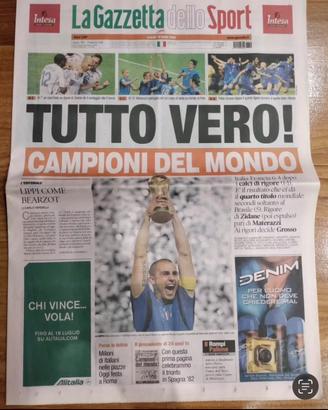 Gazzetta mondiali 2006 campioni del mondo