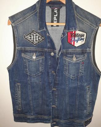 jilet in jeans replay