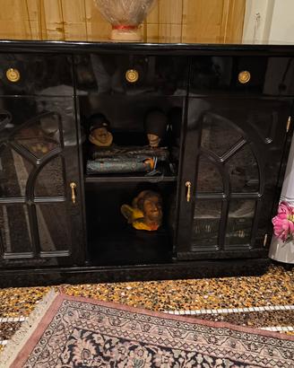 credenza nero lucida