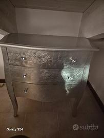 cassettiera argento