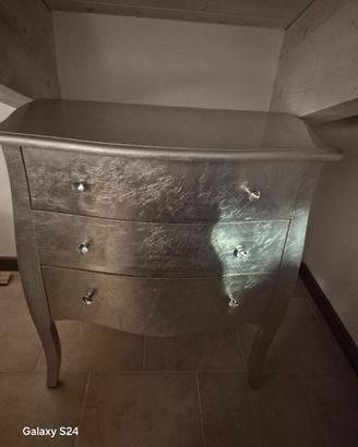 cassettiera argento