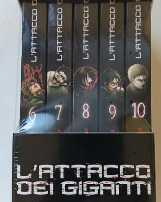 cofanetto Manga" l' attacco dei giganti " n. 6÷ 10