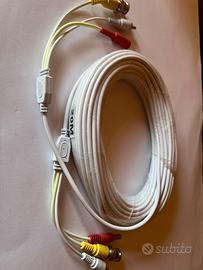 Cavo 20 e 50 Metri per Telecamere Audio Video