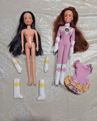 Bambole Power Rangers Mighty morphin anni 90 