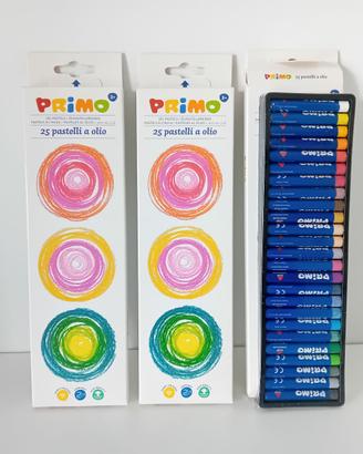 3 scatole pastelli a olio da 25 colori