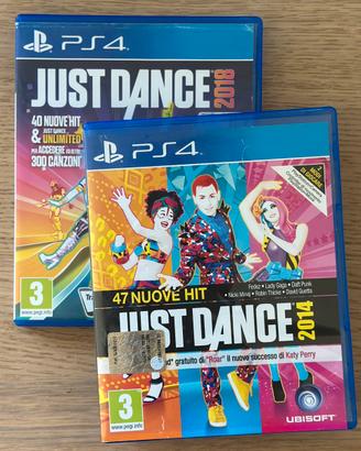 Just Dance 2014 e 2018 PS4