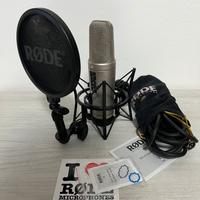 Microfono RODE NT2-A + Schermo Isolante e Asta