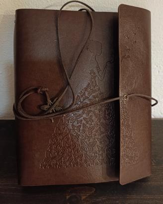 album scrapbook in ecopelle marrone delle fate