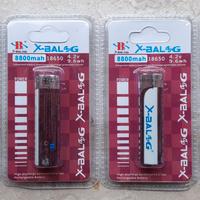 4 Batterie 18650 Polo Piatto 4,2V 8800 mAh