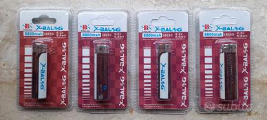 4 Batterie 18650 Polo Piatto 4,2V 8800 mAh
