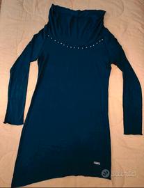 Abito Sweet Years blu borchiato