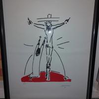 Litografia  Sante Monachesi passione di Cristo