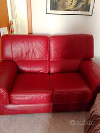Divano in pelle 2 posti