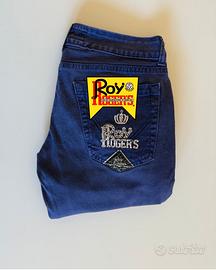 Roy Roger's donna viola vita bassa con strass