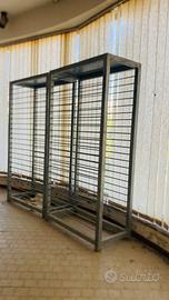 Scaffalatura in metallo per serigrafia