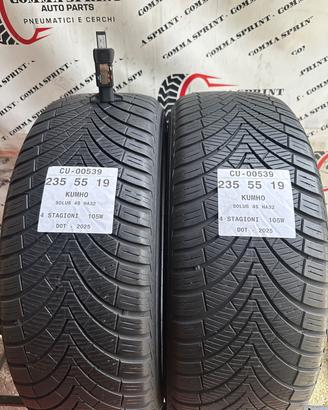 2 PNEUMATICI 235/55 R19 KUMHO 4 STAGIONI
