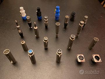 Connettori: Powercon, Speakon, Xlr3, Xlr5, Jack