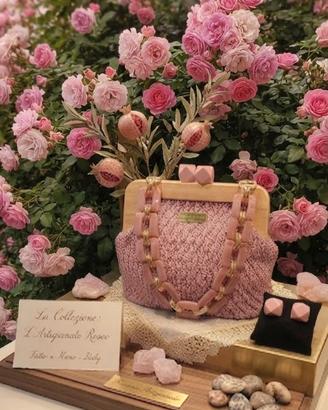 Borsa clic clac all 'uncinetto