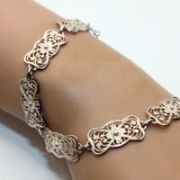 Splendido antico bracciale filigrana argento
