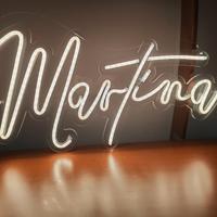 Scritta MARTINA a led