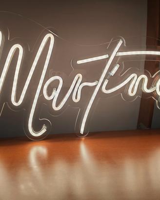 Scritta MARTINA a led