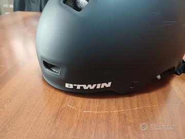 Casco B'TWIN Teen 500 Nero - Misura M (55-59 cm) 