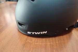 Casco B'TWIN Teen 500 Nero - Misura M (55-59 cm) 