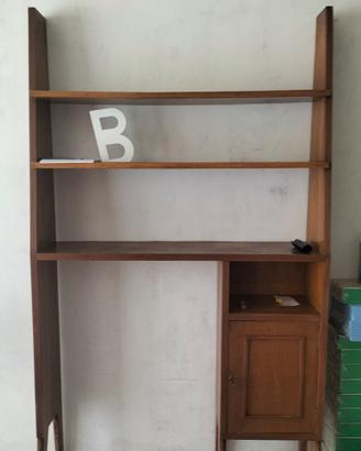 Libreria vintage anni 50 in teak