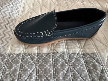 Mocassino blu con suola gommata tg 27